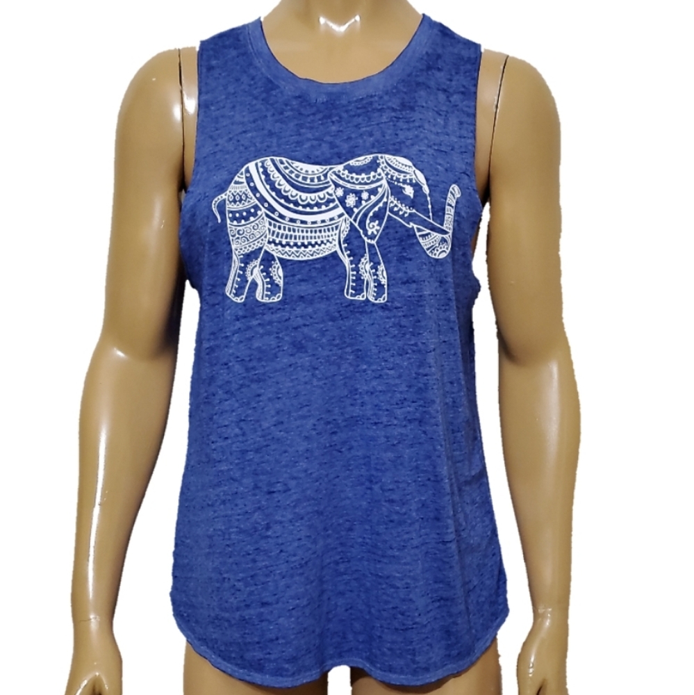 NOBO BOHO Elephant Open Back Tank Top